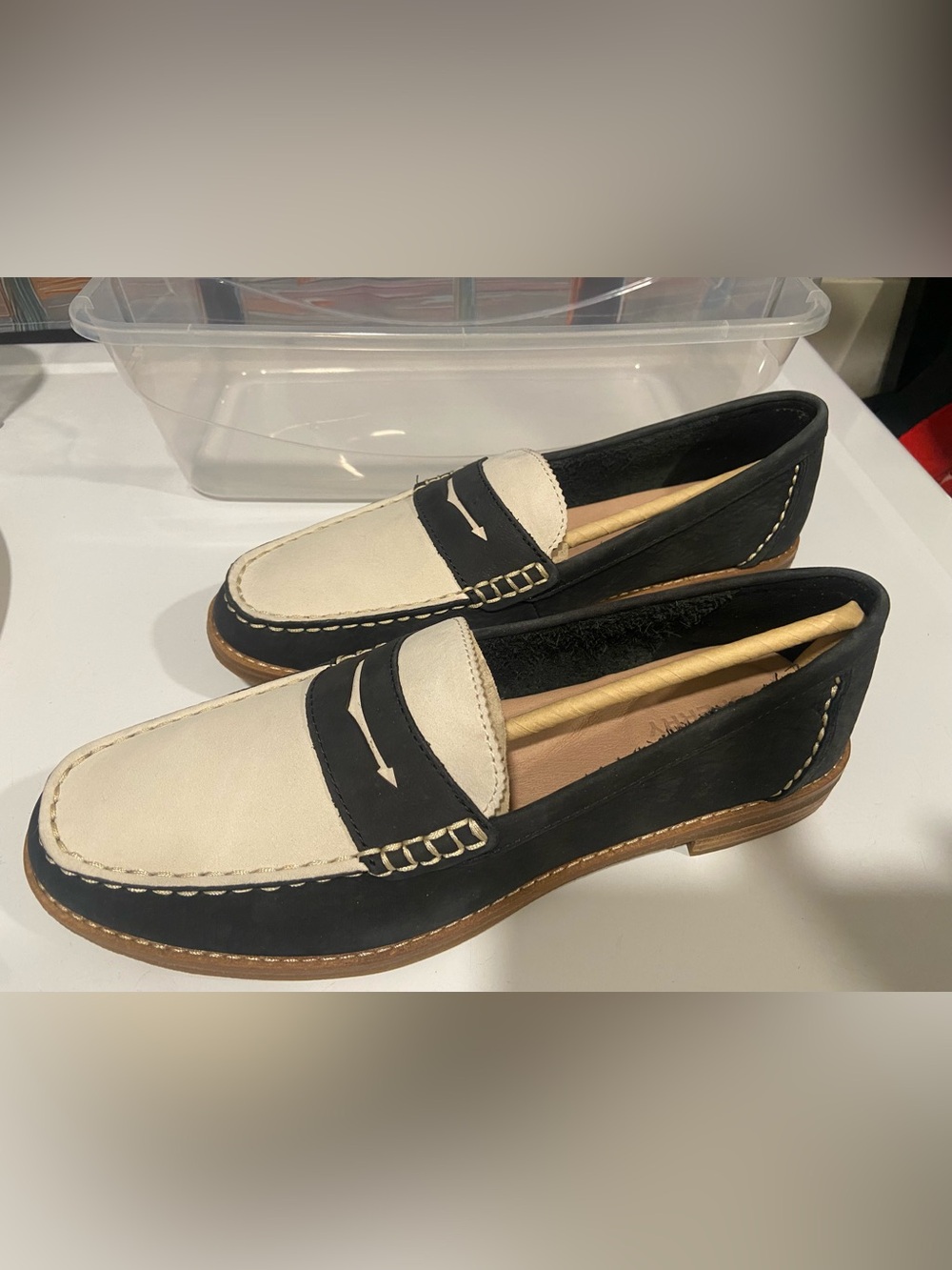Sperry Women’s Suede Two-Tone Penny Loafers